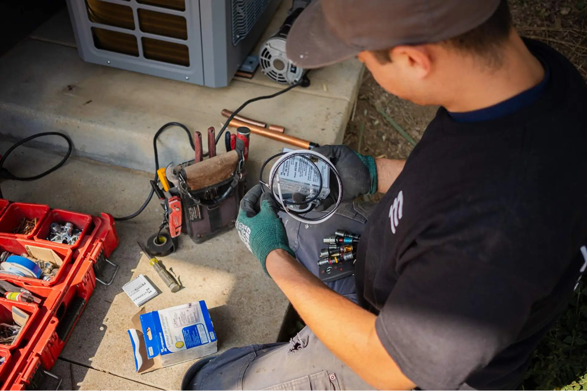 Electric Air installer at work