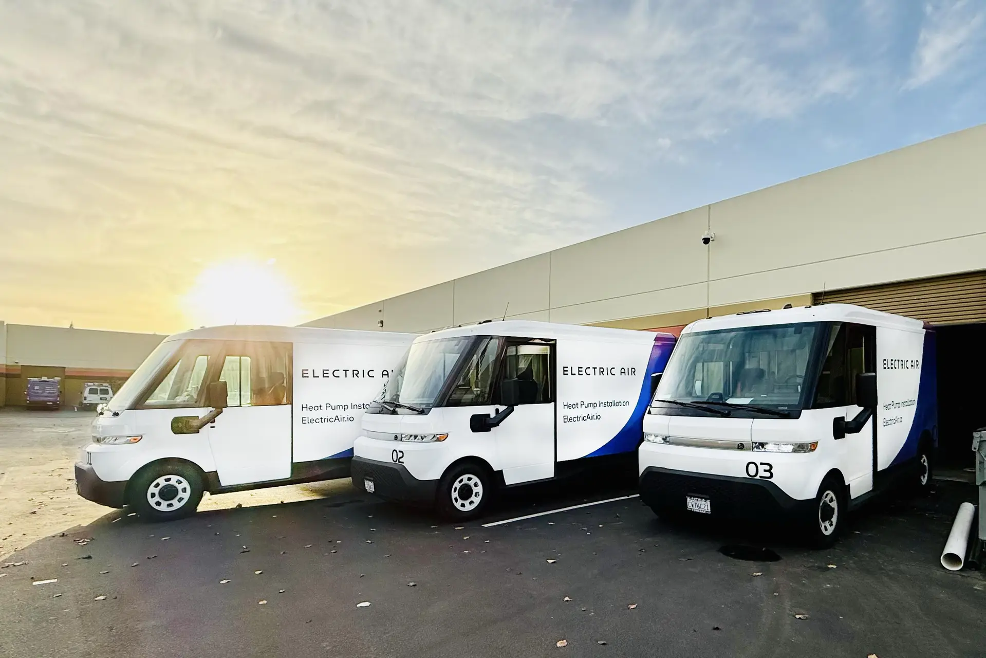 Electric Air fleet vans